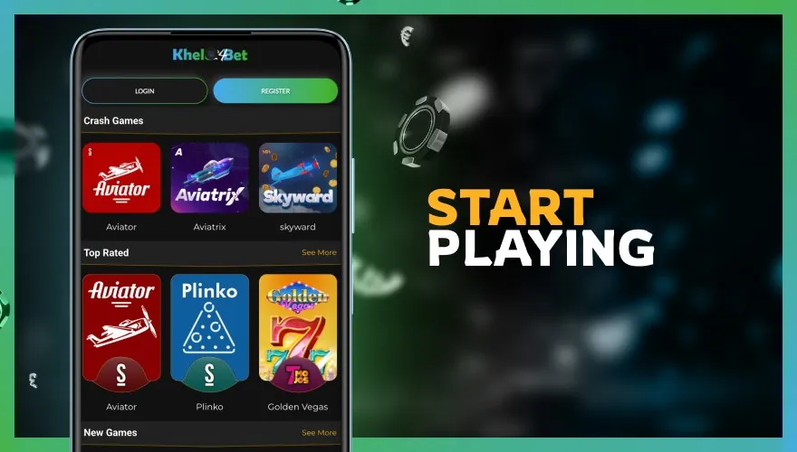 start playion in khelo24 app